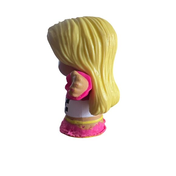 Mattel 2022 Little People Blonde Barbie Race Car Driver - Picture 2 of 5
